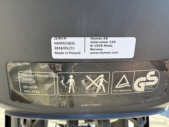 HAMAX Cyklosedačka s adaptérom Zenith W grey/red - 4