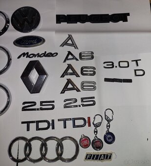 Znaky áut Audi , VW , Renault , Ford - 4