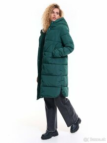 Zimná bunda dlhá, zelená - 4