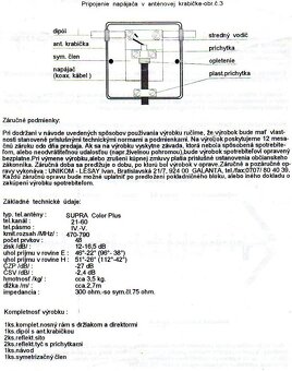 Anténa SUPRA COLOR PLUS K21-60 - 4