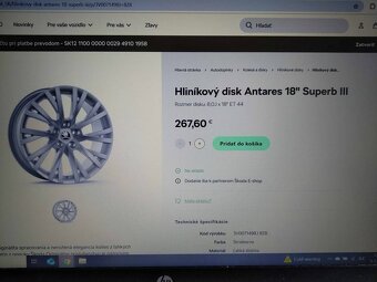 18" alu disk ŠKODA SUPERB 3 ANTARES. - 4