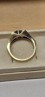 14k zlatý prsteň 0,78ct - 4