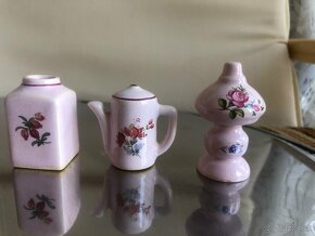 Miniatúry ružový porcelán - 4