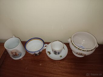 Porcelánové šálky- Franz Jozef, Rakusko Uhorsko, 1914 - 4