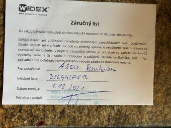 Predám slúchadlá pre nepočujúcich Sennheiser A200 - 4