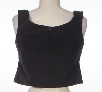 čierny cropp top - 4