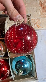 Retro vianocne ozdoby - 6 ks gul - 4