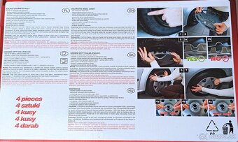 🚗🚗 Nové, stále zabalené, 13" okrasné kryty kolies puklice - 4