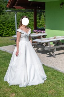 Svadobné šaty Pronovias so závojom - 4