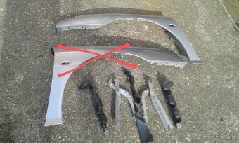 Predné,zadné a iné diely Peugeot 407 strieborné aj šedé - 4