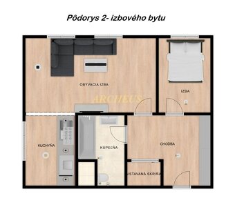 Na predaj - 2-izbový byt, 40m2, Humenné-Laborecká ulica - 4