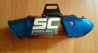 Na predaj ladený, nový, športový nerezový výfuk na motorku - 4