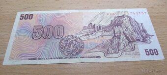 500Kčs bankovka rok 1973 - 4