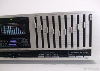 2x10 pasmovy equalizer KENWOOD GE-44 strieborny vyroba Japan - 4