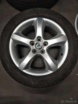 15" alu ŠKODA FABIA,ROOMSTER + celoročné pneu. - 4