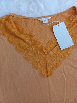 Dámsky horčicovy top M - 4