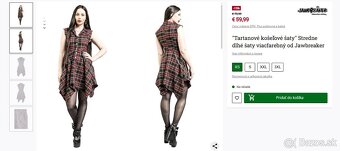 Tartanové košeľové šaty - 4