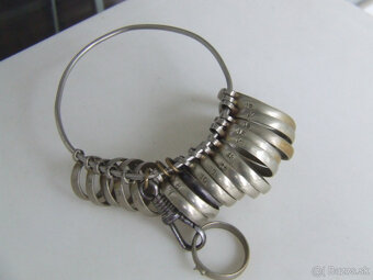 Starý merač prstov na obrúčky. Alpaka. - 4