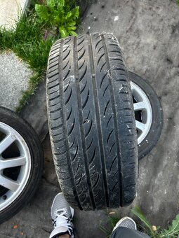 Na predaj: Originálne disky Peugeot 16” + letné pneu 205/45 - 4