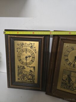 Nástenné drevene hodiny 2x + kríž - 4