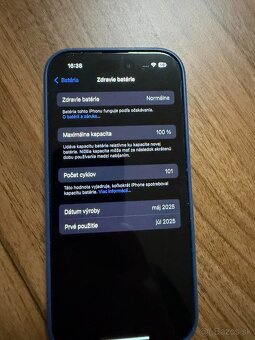 Predám Iphone 16 Pro, 256 GB, Black Titanium - 4