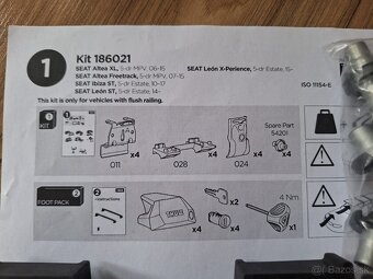 Thule kit strešného nosiča TH6021 - 4