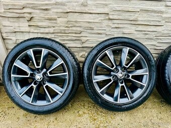 Komplet letnú sadu alu Škoda MATTERHORN 5x112 225/50 R17. - 4