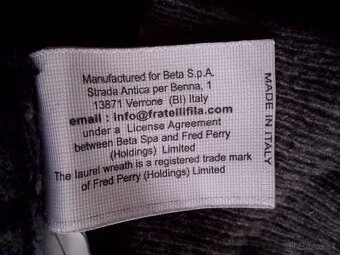 Fred Perry pánsky vlna sveter pásik L-M - 4