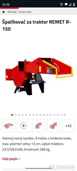 Mulčovač špalikovač kosačka traktor fréza - 4