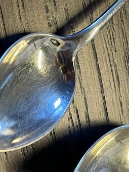 Starožitné strieborné lyžičky - 4