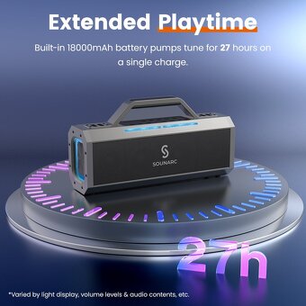 Sounarc K1 je karaoke boombox na rodinnú párty 150W - 4