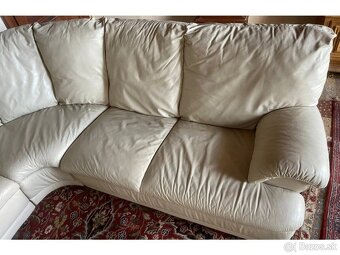 Moderní rohová kožená sedací souprava, 2663 - 4