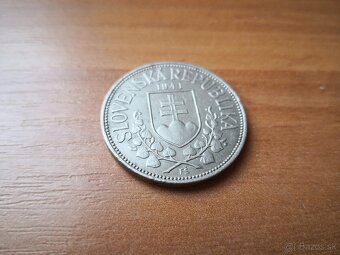 minca strieborna Slovensky štát 20 kslov.CYRIL A METOD - 4