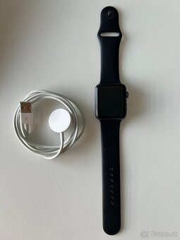 Apple watch 3 42mm (baterka 90%) + kábel, krabica - 4