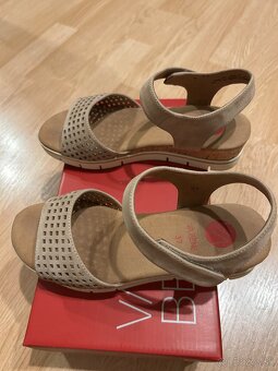 kožené sandále, veľ. 37 - 4