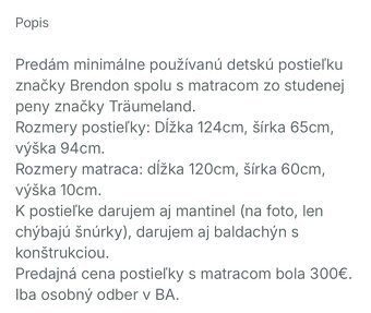 Detska postielka - 4