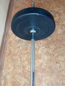 Veľká nakladacia pochromovaná činka - 30 kg - 4