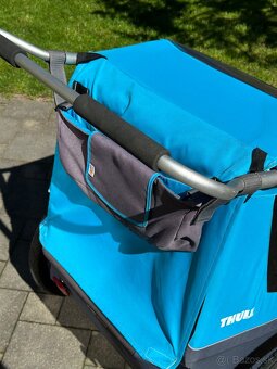 Cyklovozík Thule pre dve deti + Horský bicykel Cannondale - 4