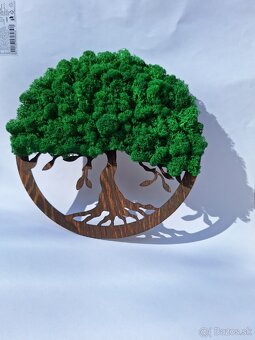 Machový obraz, strom života, 30 cm - 4