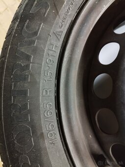 Letné pneumatiky s diskami 195/65 R15, 5x112 - 4