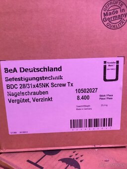 Klince,šruby Bea - 4