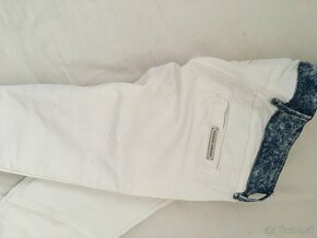 Damske nohavice s perlickami a biele zn.Foggi denim - 4