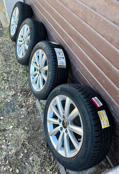 Originál alu kolesá volkswagen merano 5x112, nové pneu - 4
