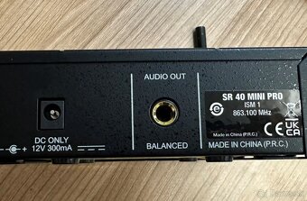 AKG WMS40 Mini Instrumental Bezdrôtový systém ISM2: 864.375M - 4