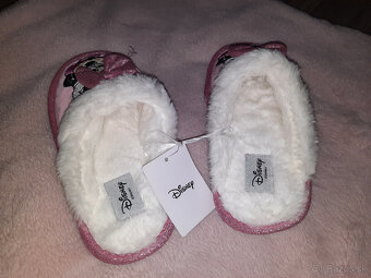 Modré domáce teplé papuče Ovečka Minnie Mouse 36-37 - 4