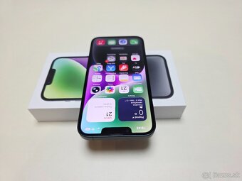 Predám Apple iPhone 14 128gb MIDNIGHT BATERKA 100% - 4