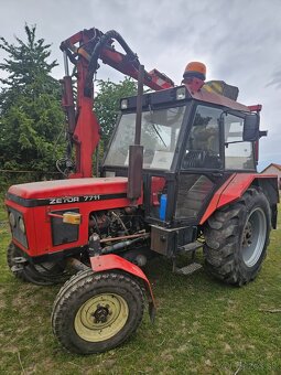 Zetor 7711,traktorova sekačka STPC - 4