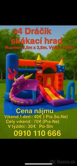 🎉 Prenájom skákacích hradov - 4