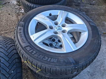 hliníkové disky 16" 5x108 peugeot + 216/60 r16 zimné - 4