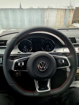 VOLANT VOLKSWAGEN R RLINE kožený ČERVENÉ PREŠÍVANIE - 4
